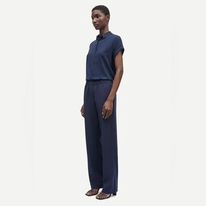 Samsoe Samsoe Hoys Straight Pant‎ - Navy Night Sky size XL